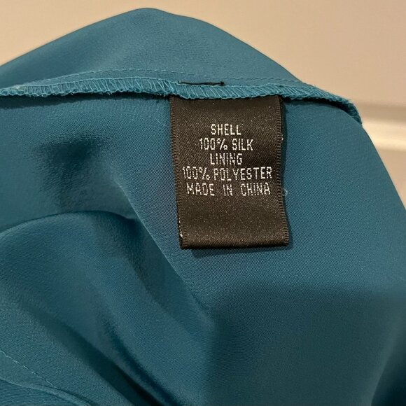 Adrianna Papell Black Silk Multi-color Beaded Formal Dress Size 6 - Picture 6 of 6